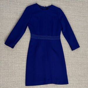 J. Crew Cobalt Blue Long Sleeve Sheath Dress